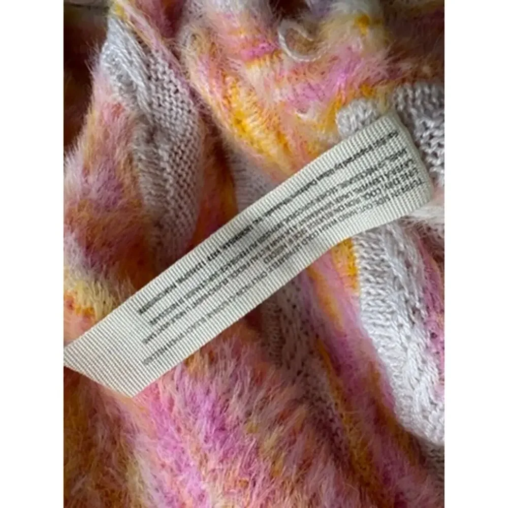 Intimately Free People It’s Unreal Sorbet Striped Oversized Pullover Sweater M